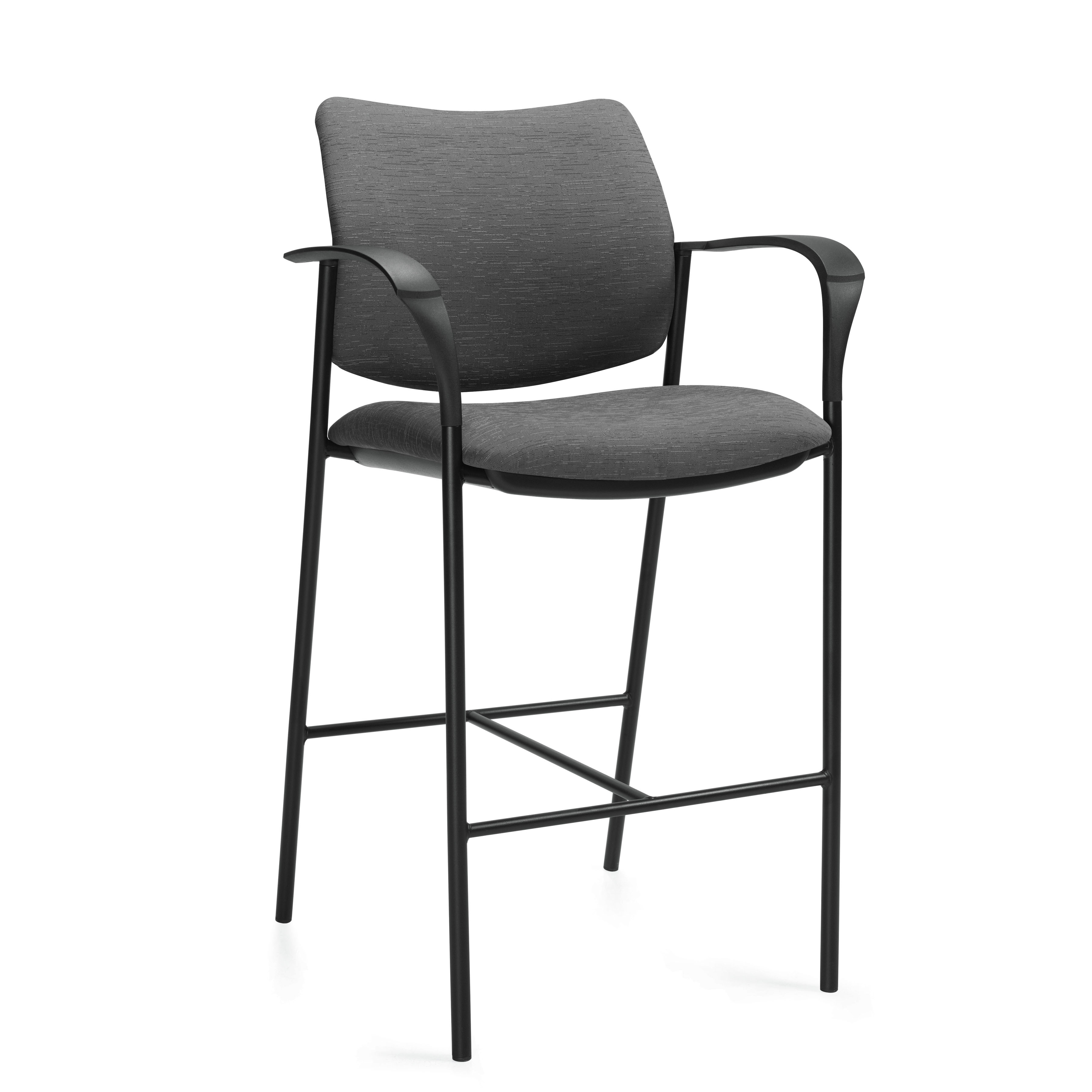 Upholstered Stools with Arms