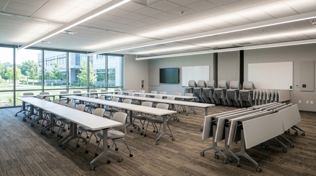 Training Rooms That Flex: Nesting Chairs, Flip-Top Tables, and Reconfigurable Learning Spaces